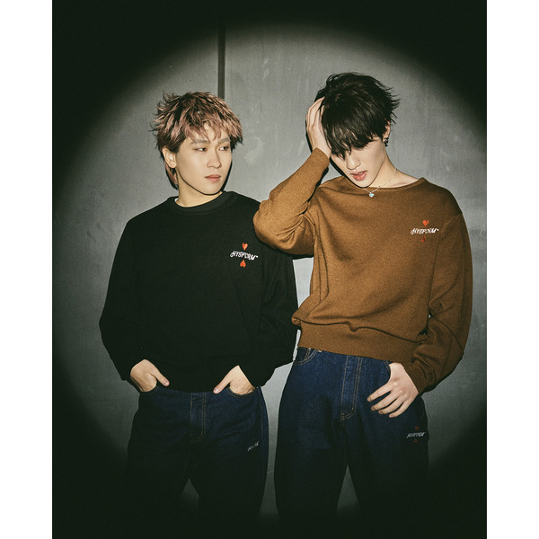 HEARTS CREWNECK KNIT SWEATER 詳細画像 Black 8