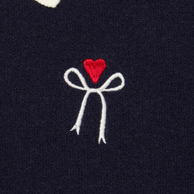 RIBBON LOGO KNIT POLO SHIRT 詳細画像