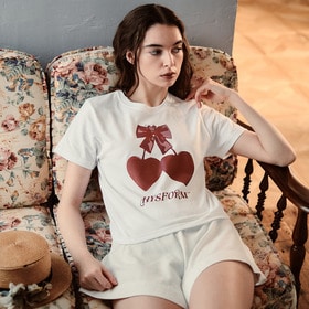 WMNS HEART CHERRY SS TEE 詳細画像