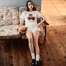 WMNS HEART CHERRY SS TEE 詳細画像