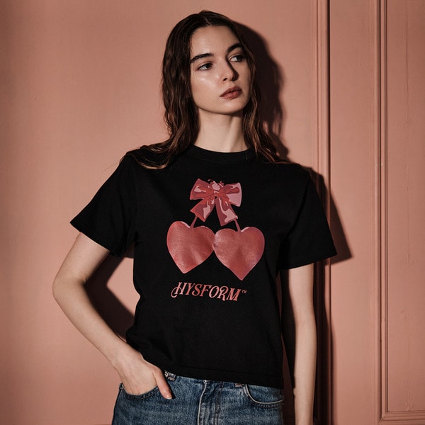 WMNS HEART CHERRY SS TEE 詳細画像 White 7