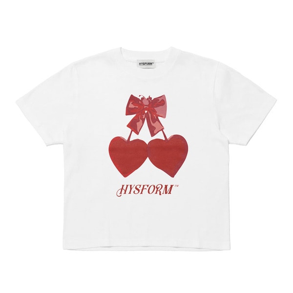 WMNS HEART CHERRY SS TEE 詳細画像 White 1