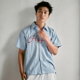 CURSIVE LOGO CHECK SHIRT 詳細画像