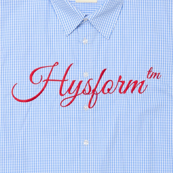 CURSIVE LOGO CHECK SHIRT 詳細画像 L.Blue 3