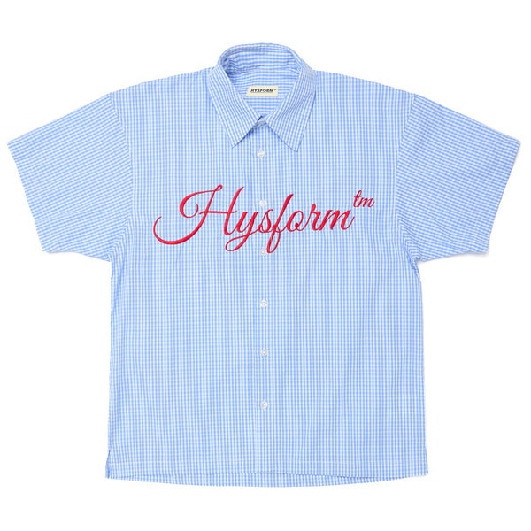 CURSIVE LOGO CHECK SHIRT 詳細画像 L.Blue 1