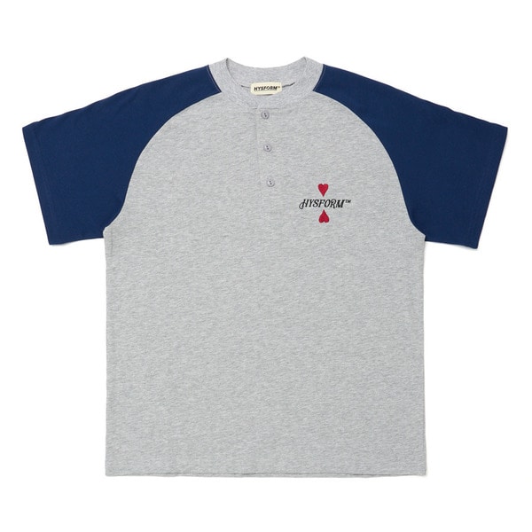 HENRY NECK RAGLAN SS TEE 詳細画像 H.Grey 1