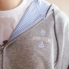 CHECK HEART LOGO HOODIE 詳細画像