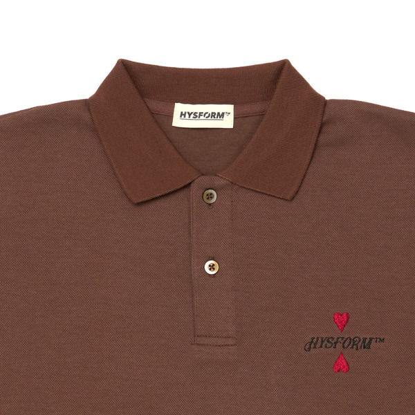 LAYERED POLO SHIRT 詳細画像 Brown 2