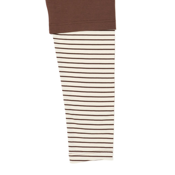 LAYERED POLO SHIRT 詳細画像 Brown 4