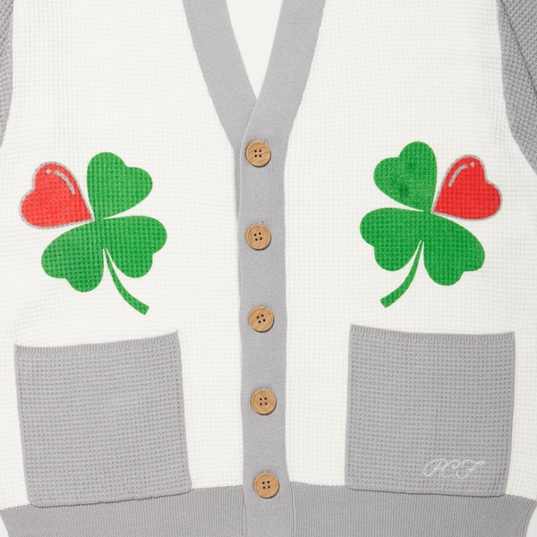 P.C.F CLOVER WAFFLE CARDIGAN 詳細画像