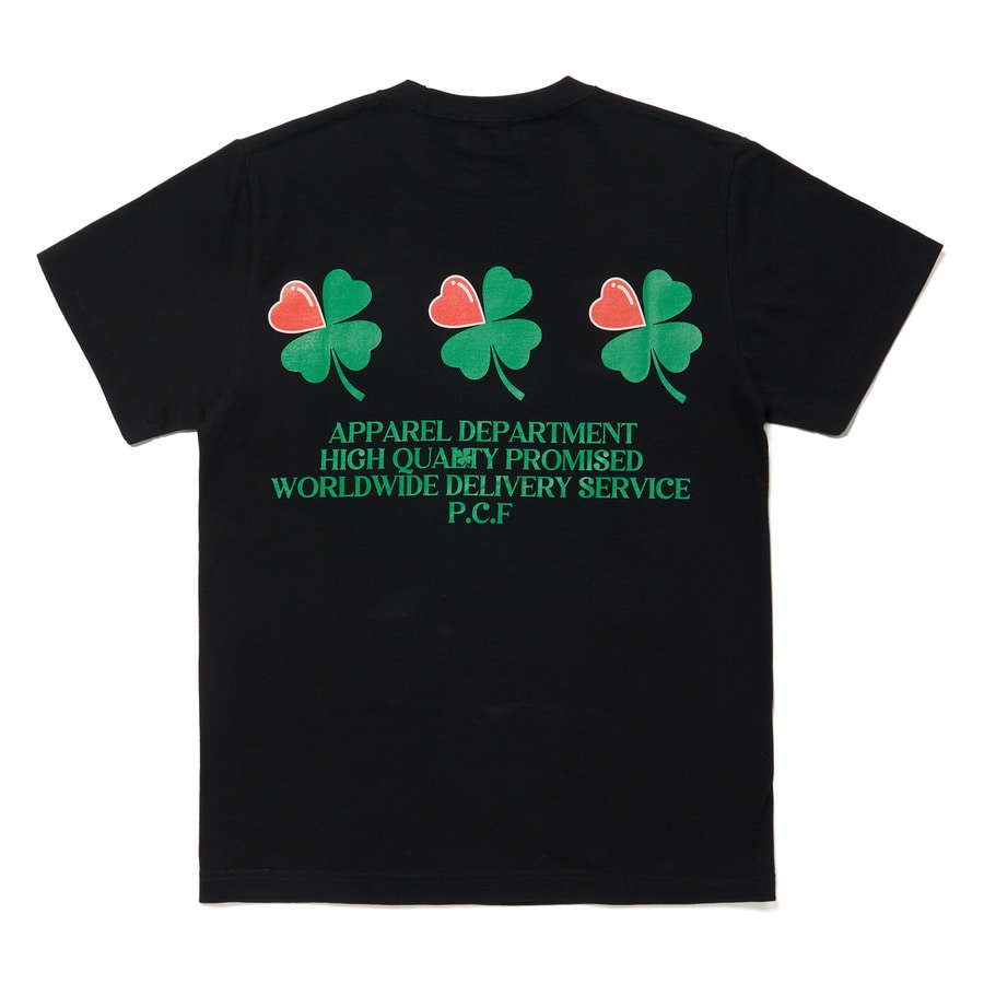 LUCKY CLOVER SS PK T-SHIRT 詳細画像 Black 1