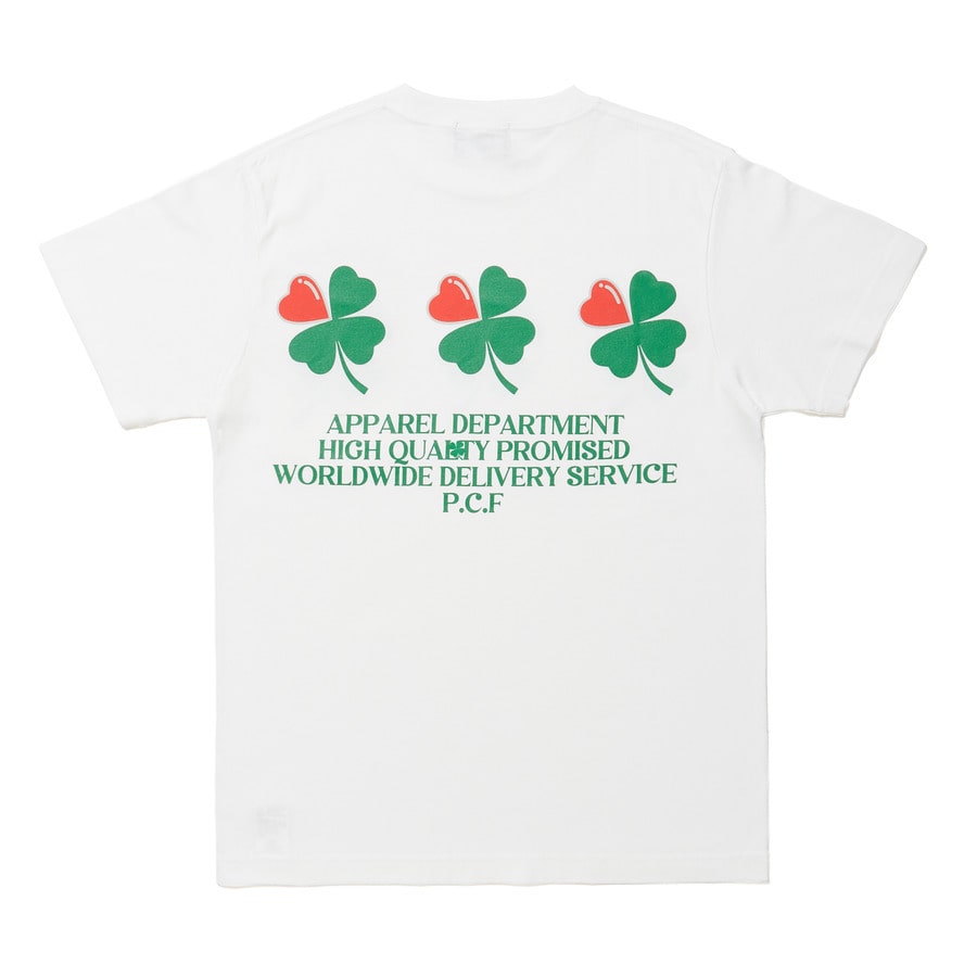 LUCKY CLOVER SS PK T-SHIRT 詳細画像 White 2