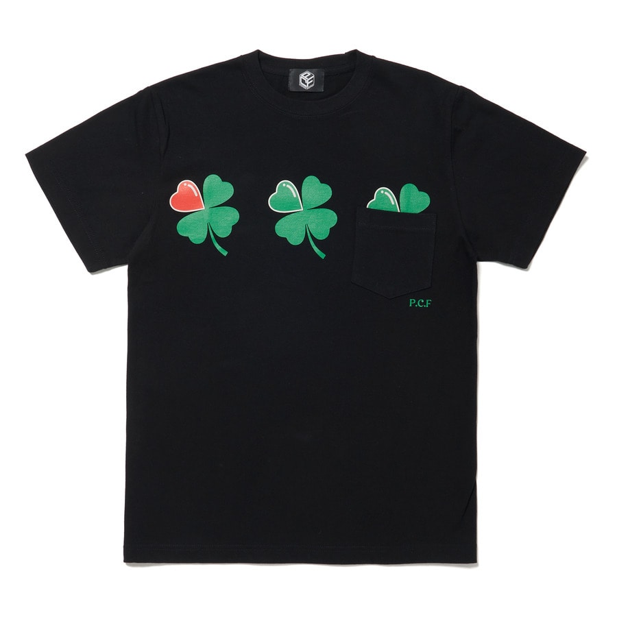 LUCKY CLOVER SS PK T-SHIRT 詳細画像 Black 1