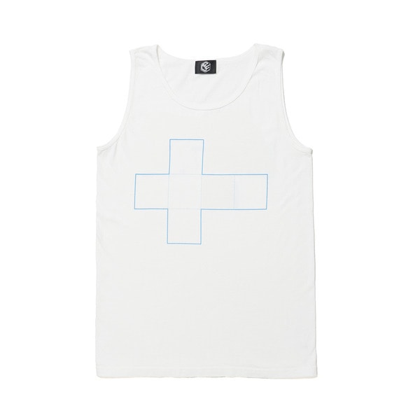 GARMENT DYED SLEEVELESS T-SHIRT