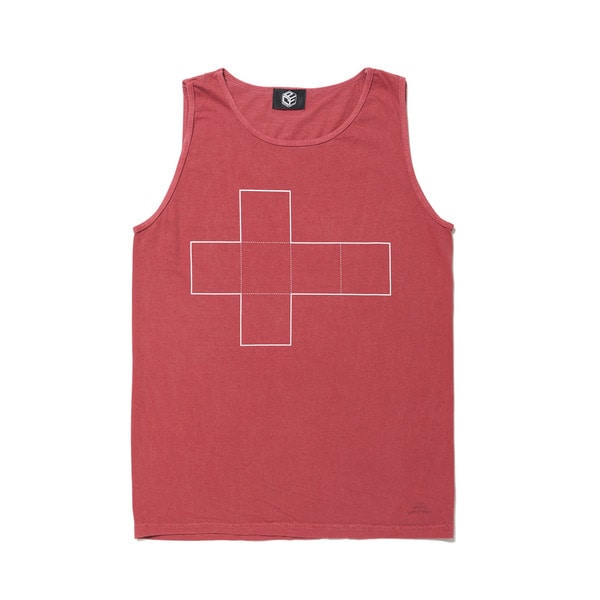 GARMENT DYED SLEEVELESS T-SHIRT