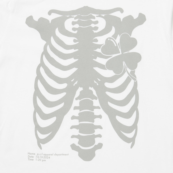 SKELTON T-SHIRTS LS				 				 詳細画像 White 4