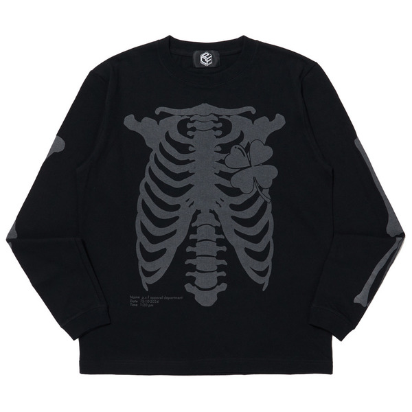 SKELTON T-SHIRTS LS				 				 詳細画像 Black 1