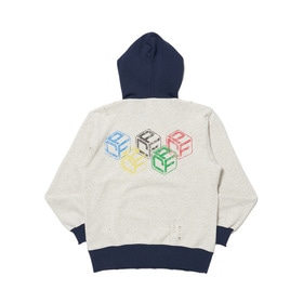 BICOLOR VINTAGE HOODIE 詳細画像