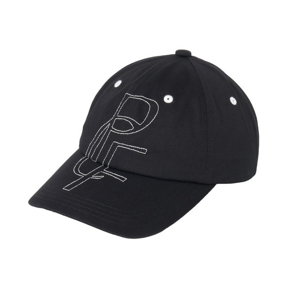 OVER EMBROIDERED CAP 詳細画像 Black 1