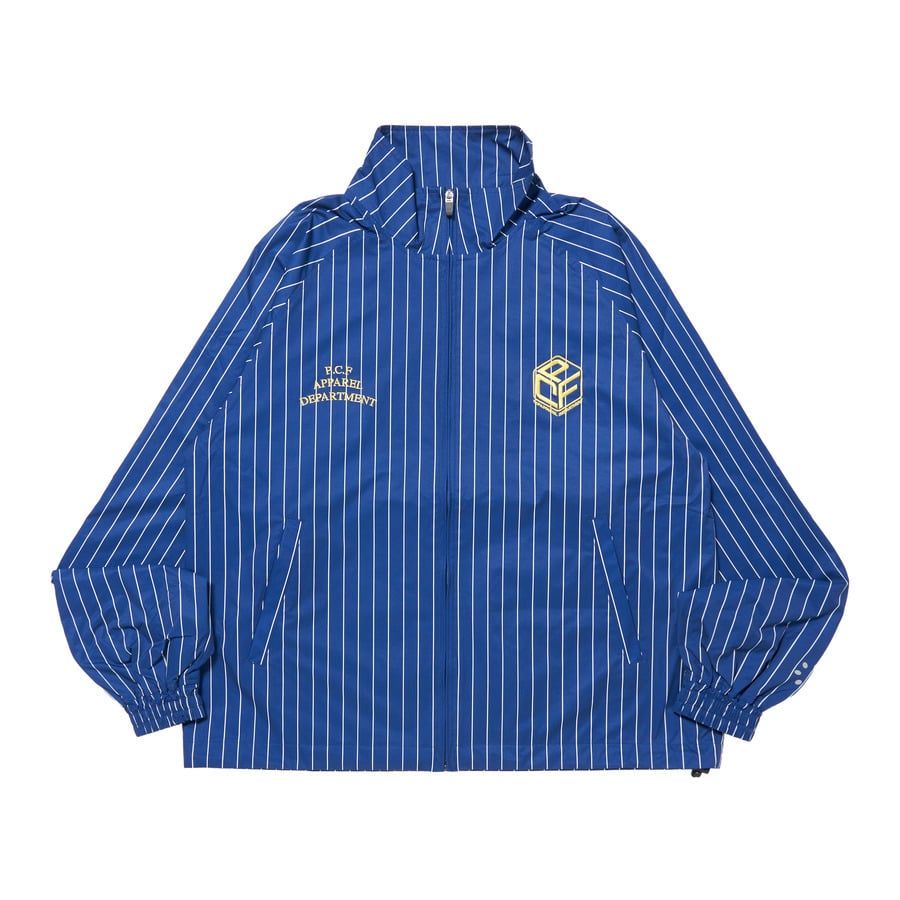STRIPED TRACK JACKET | P.C.F APPAREL DEPARTMENT | VERTICAL GARAGE