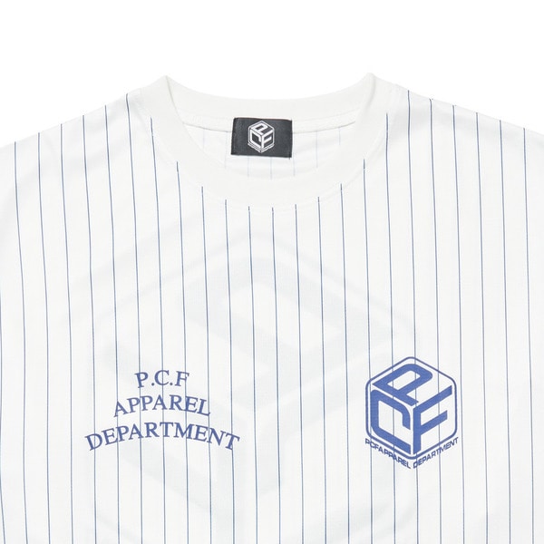 STRIPED LOGO LS TEE 詳細画像 White 2