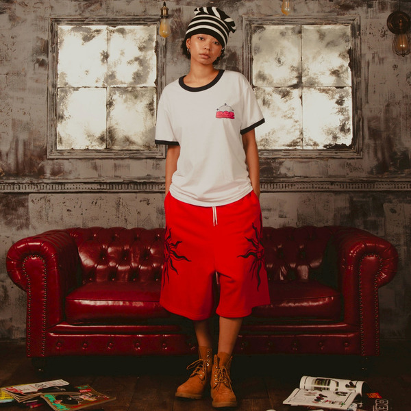 TRIBAL BAGGY SWEAT SHORTS 詳細画像 L.Blue 12