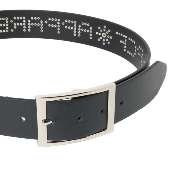 STUDDED LEATHER BELT 詳細画像 Black 4