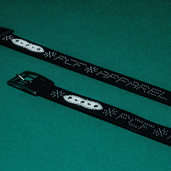 STUDDED LEATHER BELT 詳細画像 Black 8