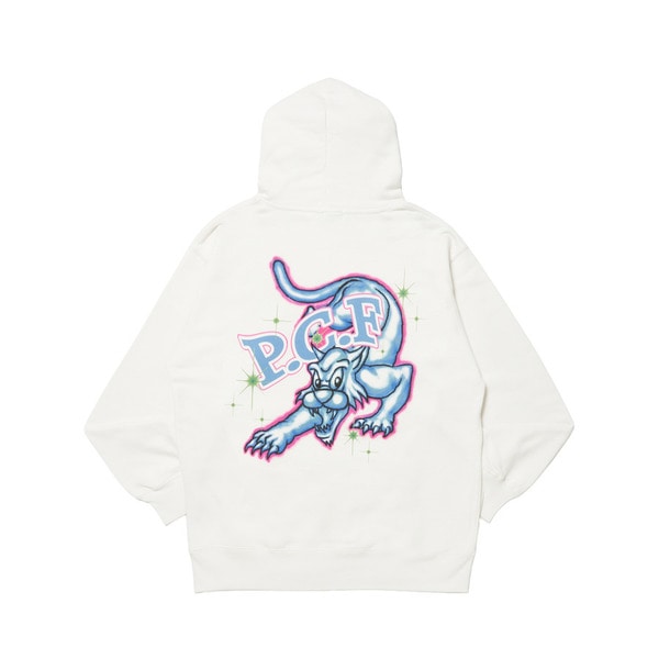 AIRBRUSHED PANTHER HOODIE 詳細画像 White 1
