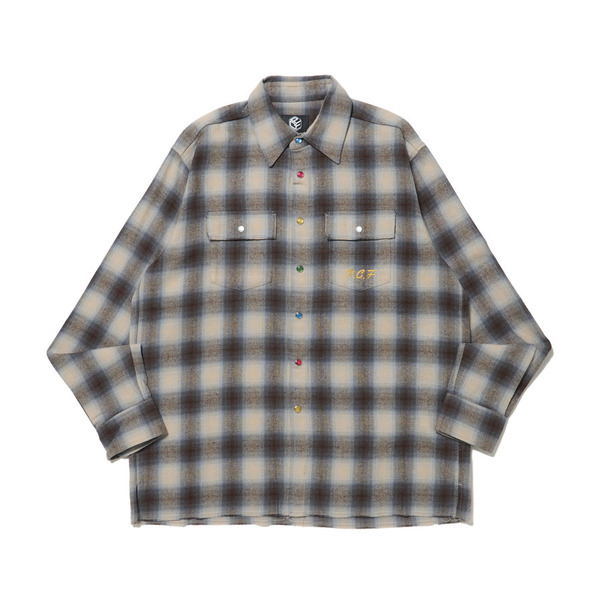 OMBRE CUT OFF SHIRTS 詳細画像 Blue 1