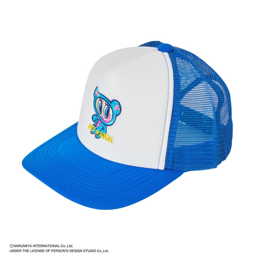 P.C.F APPAREL DEPARTMENT キャップ ANGEL BLUE x P.C.F ナカムラくん TRUCKER CAP | P.C.F APPAREL