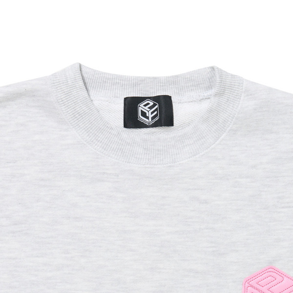 MATERIAL PATCH CREWNECK SWEATSHIRTS 詳細画像 Grey 2