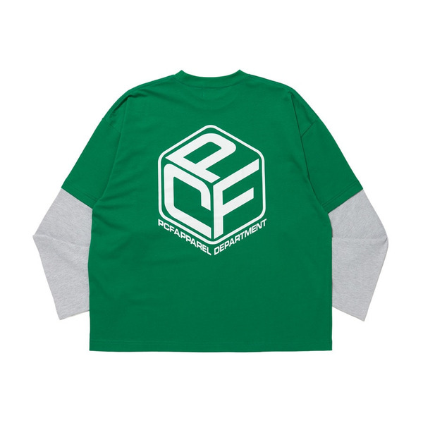 VARSITY LAYERD LS TEE 詳細画像 Green 1