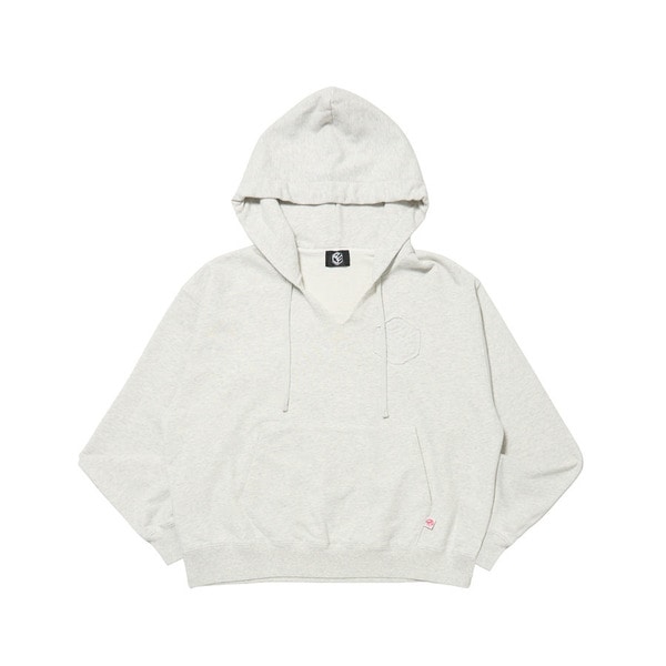 EMBROIDERED PATCH PULLOVER HOODIE 詳細画像 H.Grey 1