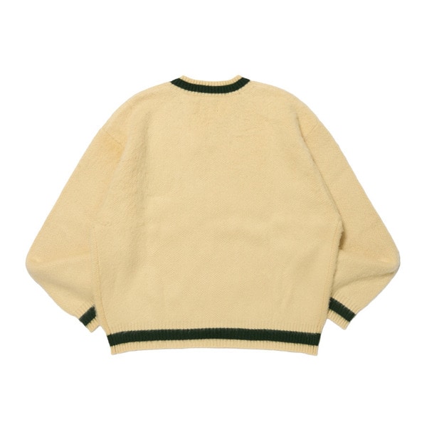 SHAGGY KNIT V-NECK LINE SWEATER 詳細画像 Beige 1