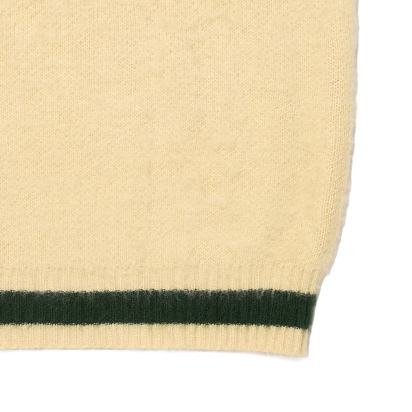 SHAGGY KNIT V-NECK LINE SWEATER 詳細画像 Beige 4