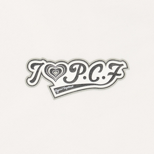 HEART LOGO HALF ZIP SWEAT 詳細画像 White 5