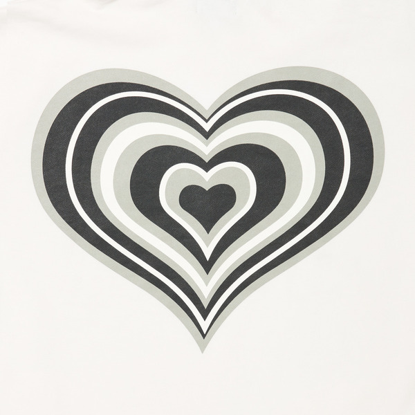 HEART LOGO HALF ZIP SWEAT 詳細画像 White 6