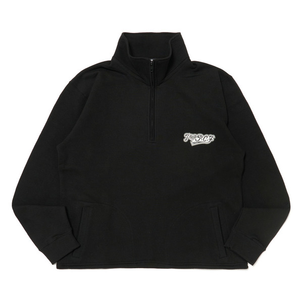 HEART LOGO HALF ZIP SWEAT 詳細画像 White 7