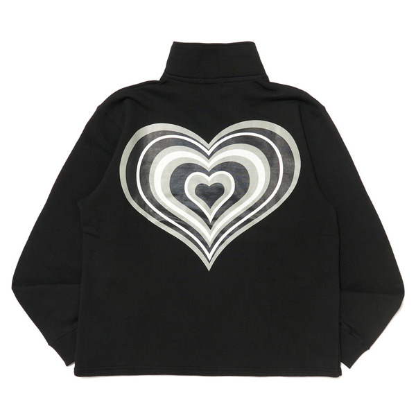 HEART LOGO HALF ZIP SWEAT 詳細画像 White 8