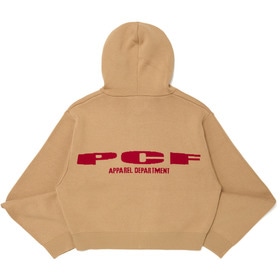 RED LOGO KNIT HOODIE 詳細画像