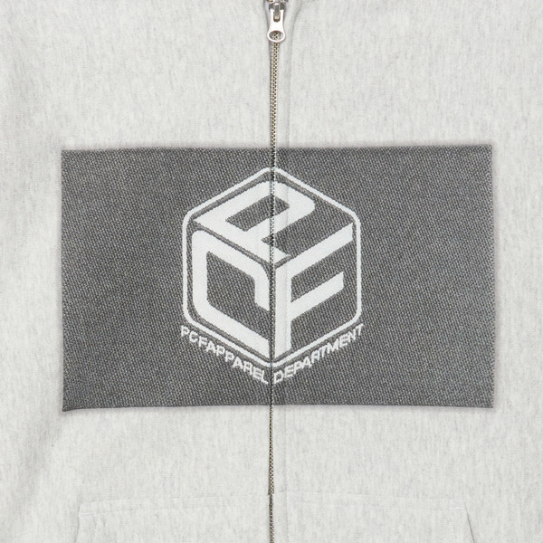 BRAND NAME LOGO ZIP HOODIE 詳細画像 H.Grey 3