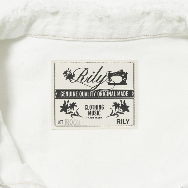 RILY R&Y SP T-BACK BLEACH JACKET 詳細画像 White 6