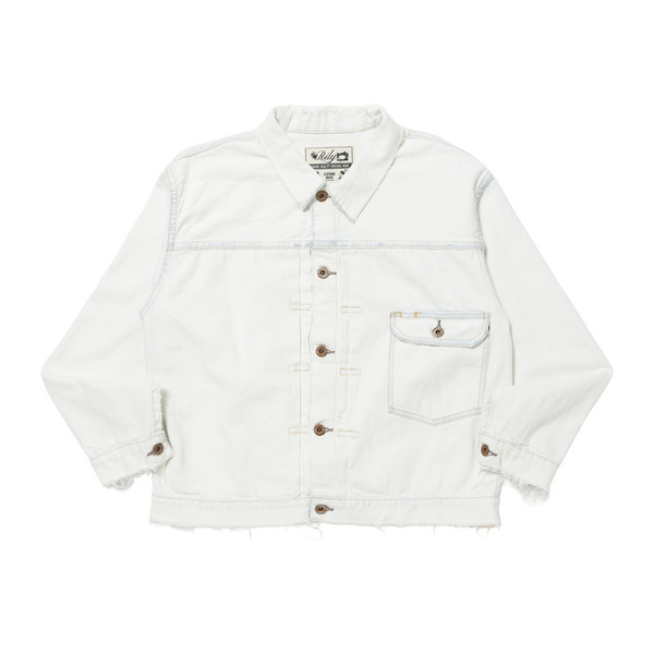 RILY R&Y SP T-BACK BLEACH JACKET 詳細画像 White 1