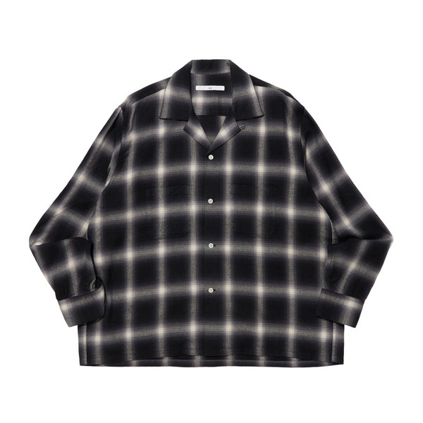 Ombre Check Shirts 詳細画像 Black 1