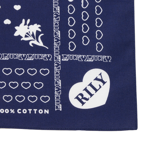 Heart Logo Bandana 詳細画像 Navy 7