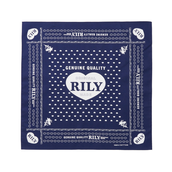 Heart Logo Bandana 詳細画像 Navy 1