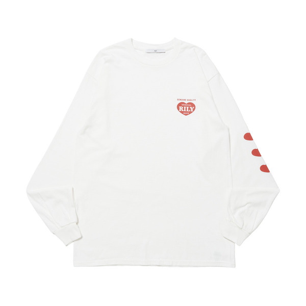 Heart Logo LS Tee 詳細画像 White 1