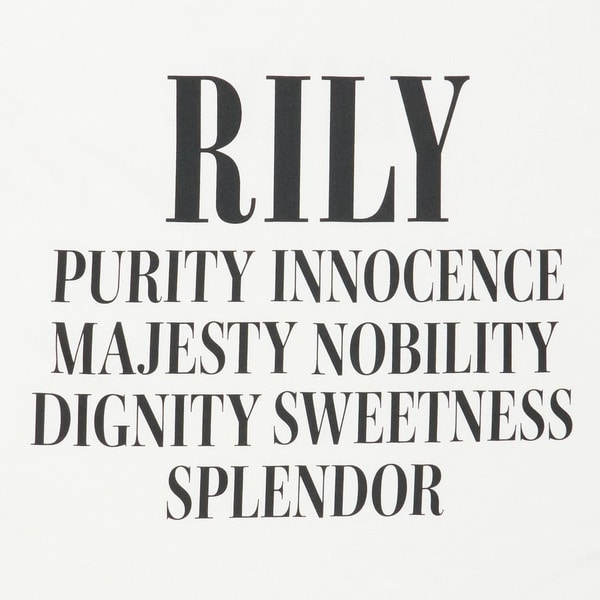 RILY Language Tee SS 詳細画像 White 3