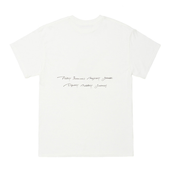 Heart Script Tee SS 詳細画像 White 1